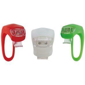 Ndlanterne st med 3stk hvid, grn & rdt lys