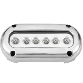 Undervandslys pbygning 14.2W 10-30V 6 LED hvid