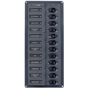 BEP El-panel 902NMV med 12 kontakter, 12V