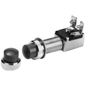 Tryckströmställare kraftig med gummilock 16mm