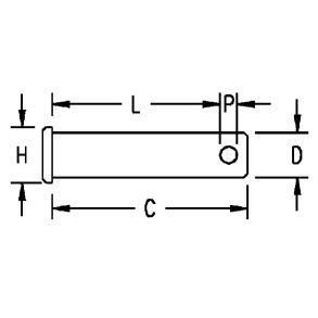 Ronstan Split bolt 4.8 x 12,7mm l-16mm