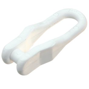 Sjkel hvid nylon, 8mm