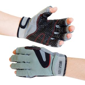 1852 Sejlerhandsker u/fingre med silikonegreb gr, str XXL