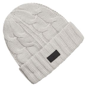 Gill kable strikket hue HT56, lys gr