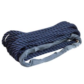 Robline fortjning, je med webbing, 3-slet Navy 10mm 10m