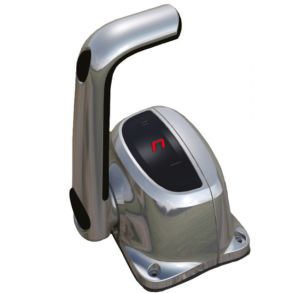 Ultraflex enkel topmonteret kontrolboks chrom med trim og l