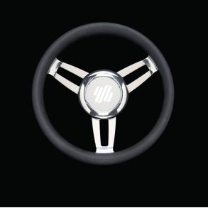 Ultraflex Foscari rat, sort polyurethan 350mm incl. nav