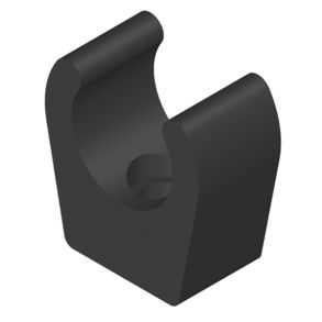 Whale monteringsklips 15mm sort, 100 stk