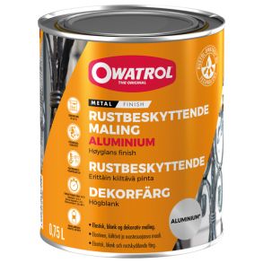 Owatrol rustbeskyttende maling Aluminium, 0.75L