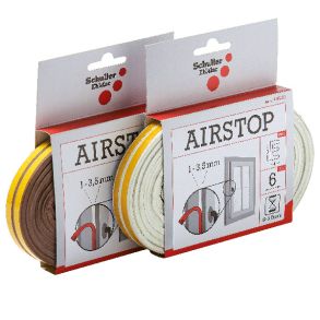 Selvklbende ttningsliste E-profil hvid 6 m