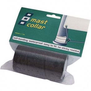 PSP Mast Collar mastekrave tape, Sort 100mm