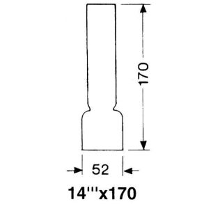 DHR Lampeglas 14 x 170mm