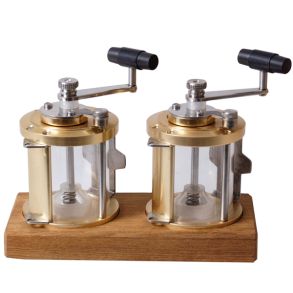 Salt & peber kvrn, fiskehjul model